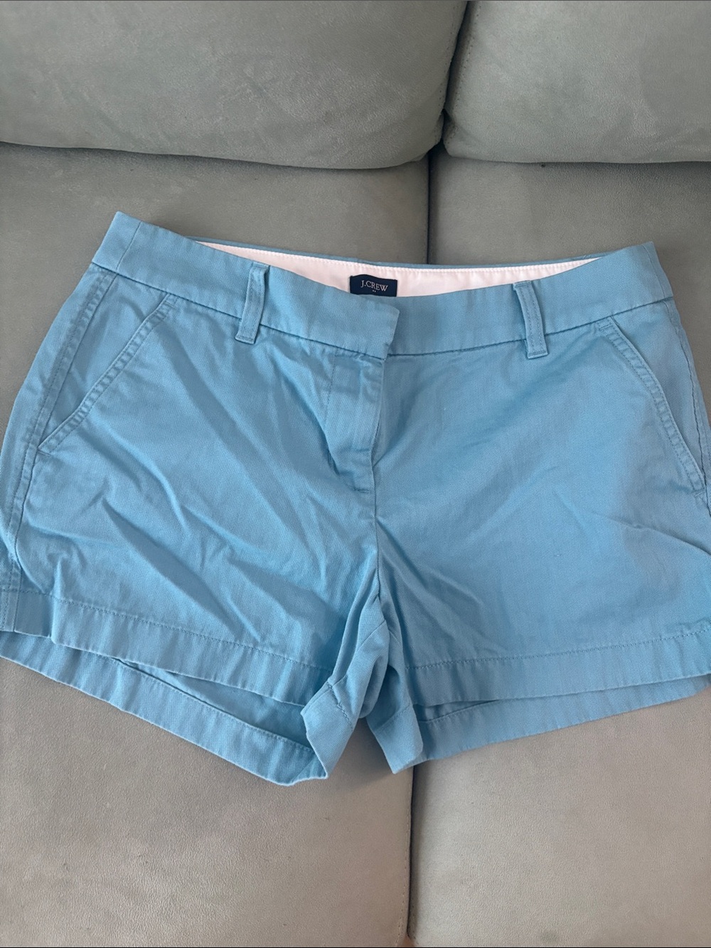 J. Crew Sky Blue Cotton Chino Shortd